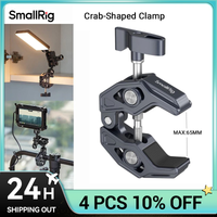 smallrig abrazadera en forma de cangrejo carga de aleacion de aluminio 35 kg distancia abierta de 14 mm - 65 mm compatible con la mayoria de los accesorios fotograficos