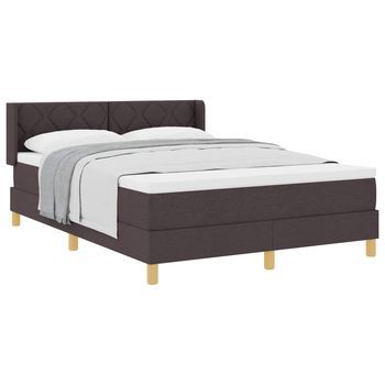 Cama Tapizada 203x160x88 Cm  - Marrón