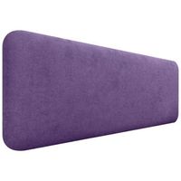 dhome cabecero tapizado liso redondeado tela para pared acusticos cabeceros absorbentes cabezal cama dormitorio lila 135cm