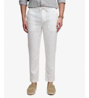 superdry para hombre m7011509a pantalon merchant lino blanco m casual
