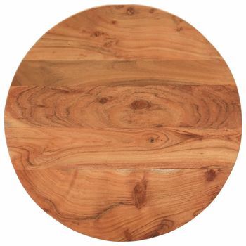 Tablero De Mesa Redondo Madera Maciza De Acacia Ø50x3,8 Cm Vidaxl