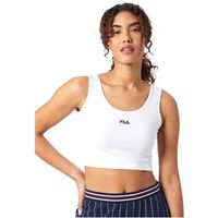 fila blusa anah cropped top bright white 688485 para mujer