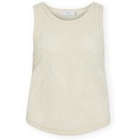 vila blusa top toja - birch para mujer