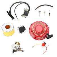 kit 9 piezas para motores honda gx340gx390 carburador bobina bujias filtro