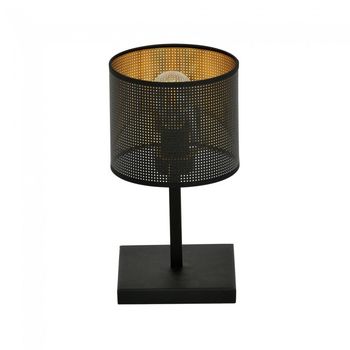 Lámpara de mesa rivera negro/oro