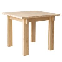 mesa de comedor de pino macizo natural 90 cm barnizado