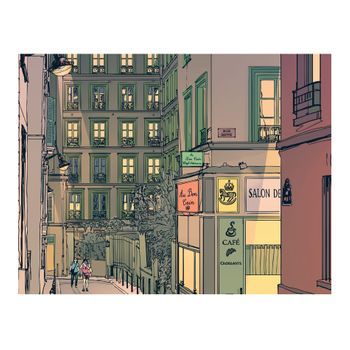 Papel Pintado 3d - Desayuno En París (400x309 Cm)
