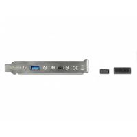 soporte de ranura delock usb 32 gen 2 05 m usb-c y usb-a negro