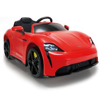 Coche Eléctrico Niño Porsche Taycan Turbo S 12v Litio Rojo +3 Años