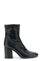 botines elasticos efecto piel black 41