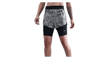 Pantalon corto nike swift plata 2 en 1  mujer