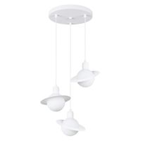 lampara colgante rena blanco 3 luces