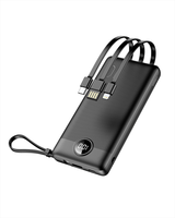 veger vg w2059 power bank 20 000 mah con 4 cables usb c micro usb 8 pin usb a