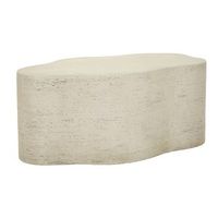 mesa de centro de magnesio color crema 925x55x40 cm