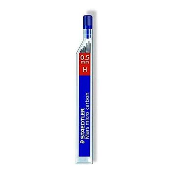 Minas de repuesto Staedtler Mars Micro Carbon H 0.5 mm tubo 12 unidades