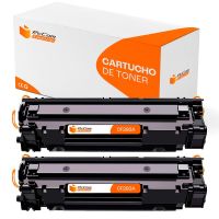 pccom essential hp cf283a toner compatible negro pack 2
