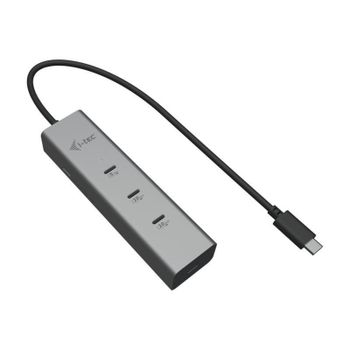Hub I-Tec 5 puertos 10 Gbps modelo Metal USB-C carga rápida y video 8K