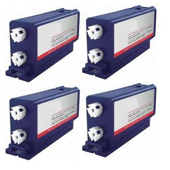 Compatible Quad Pack Pitney Bowes 620-1SB Blue Ink Cartridges (4 Pack)