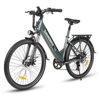 bicicleta electrica urbana samebike rs-a01 pro-t 36 v 15 ah gris