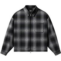 vans chaquetas vn000u57blk1 larkspur zip plaid para hombre