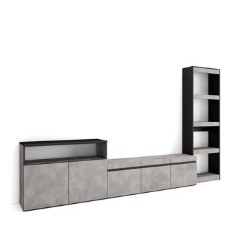 Muebles De Salón Para Tv, Conjunto De Muebles Comedor, 310x186x35cm, Para Tv Hasta 65