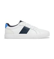 hackett london para hombre hms200105 zapatillas de piel blake handle blanco 41 plano cordones casual