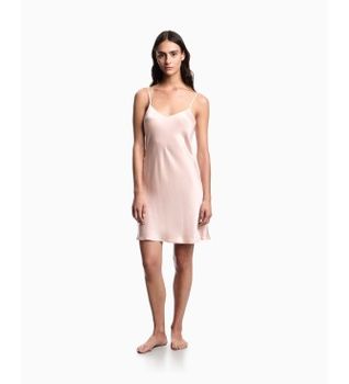 Emporio Armani para mujer. EW000438_AF19036 Vestido Bridal rosa (L), Homewear, Viscosa, Sin mangas / Tirantes