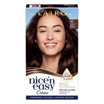 Clairol Nice'n Easy Creme Hair Dye 5C Medium Cool Brown