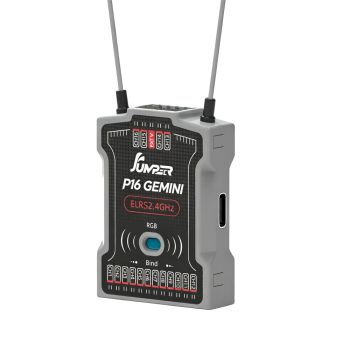 Jumper P16 ELRS 2.4GHz 16CH PWM Gemini Receptor con doble antena para avión RC de ala fija