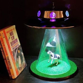 Alien Abduction Lamp with Aurora LED Effect