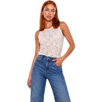 I Am Camiseta tirantes Top Pizzo 26558 para mujer