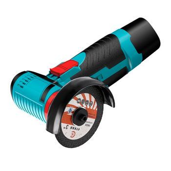 Radial Angular 12v Con 200w De Potencia Y Doble Batería De 13000mah. 12x11x18 Cm. Color: Azul