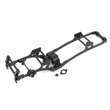 Kit de chasis de fibra de carbono LCG, placa de protección de rieles de marco para coche de orugas RC SCX10 1/10, piezas