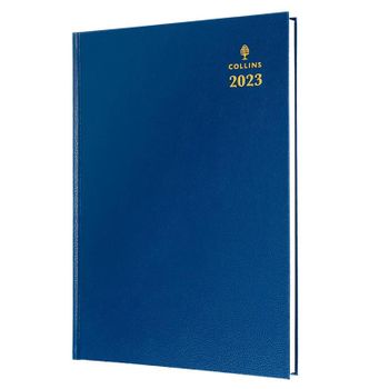Collins 35 Desk Diary A5 Week To View 2023 - Blue