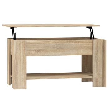 Mesa De Centro，mesa Auxiliar，mesa De Café Madera Contrachapada Roble Sonoma 101x49x52 Cm