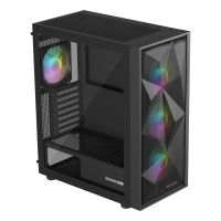 torre pc genesis diaxid 605 argb ventiladores silenciosos filtros antipolvo vidrio templado usb-c