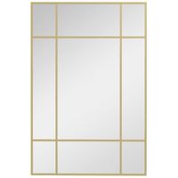 espejo de pared 90x2x60 cm oro