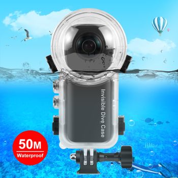 PULUZ-funda protectora sellada impermeable para buceo, 50m, para Insta360 X4, cubierta protectora subacuática, accesorios para cámaras de acción deportiva
