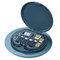 caja de almacenamiento de cables mini rc-190 60w tipo c a cable tipo c con puerto convertidor usbandroidip y soporte p
