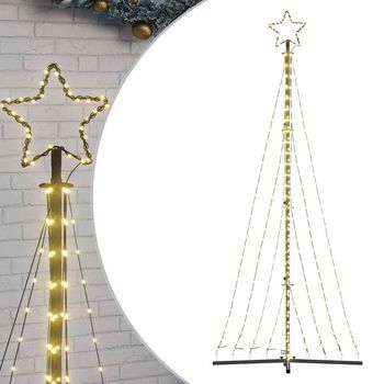 Árbol De Navidad Led 447 Leds Blanco Cálido 249 Cm