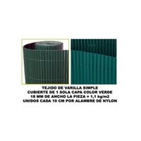bambu canizo pvc 1 cara 18mm color verde 200x500cm mz8006