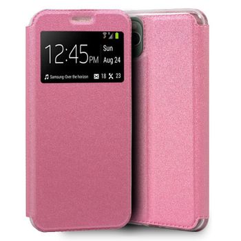 Cool Funda Flip Cover Liso Rosa para iPhone 11 Pro Max
