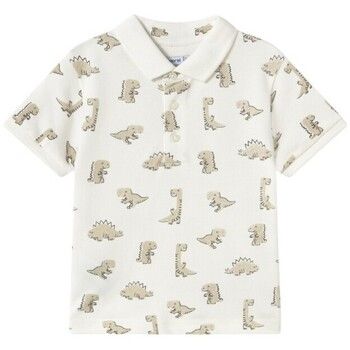Mayoral Camisa manga larga 1109 Polo estampado Crudo para niña