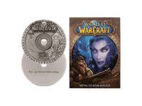 replica cd-rom world of warcraft edicion limitada fanattik  soporte de exhibicion