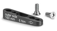 adaptador de pinza trasera campagnolo 140 160 mm
