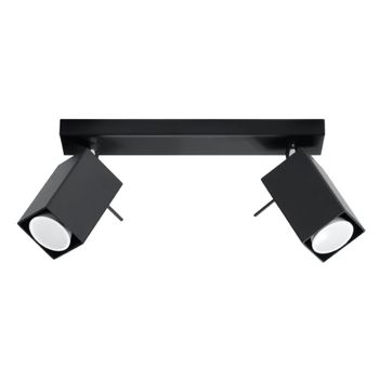 Lámpara de techo negro acero alt. 16 cm