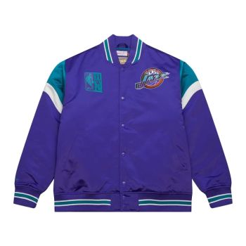 Chaqueta Baloncesto Utah Jazz NBA Heavyweight Satin Jacket de Mitchell and Ness