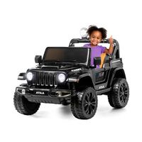 coche 4x4 electrico ataa raider 12v negro - coche electrico infantil para ninos bateria 12v con mando control remoto