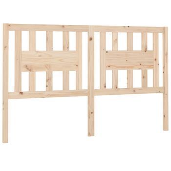 Cabecero Madera Maciza De Pino 166x4x100 Cm