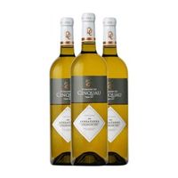 domaine du cinquau vino blanco sensations seco jurancon 75 cl 135 vol pack de 3 unidades
